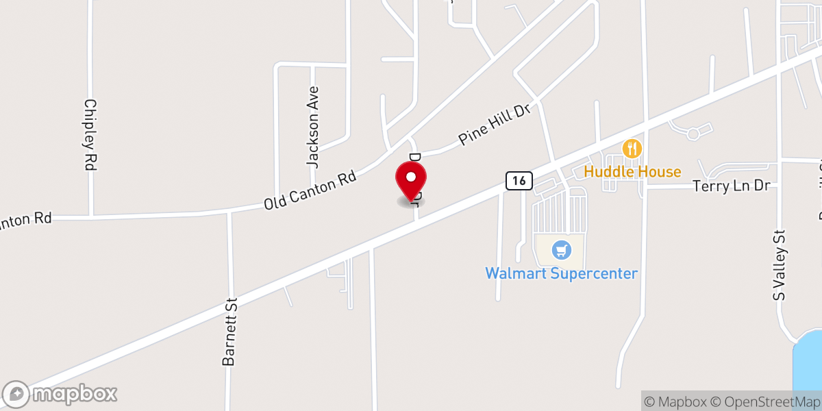 Map showing location of Carthage Christian Academy