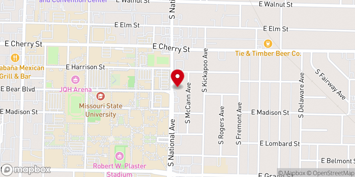 Map showing location of Bear Chapel Banquet Room