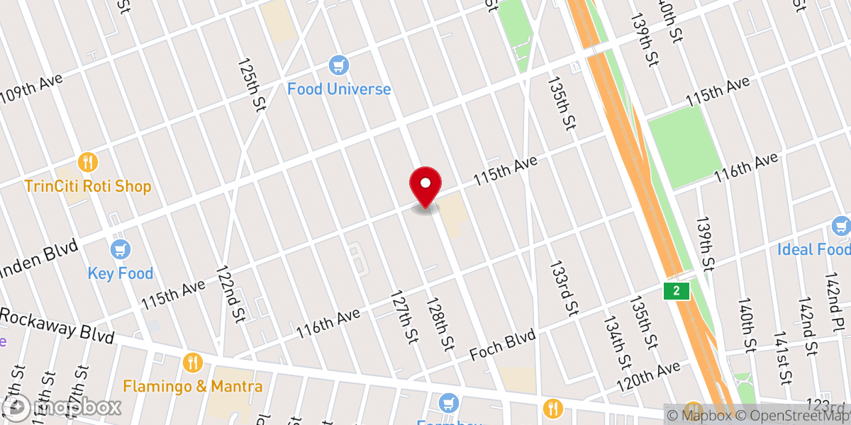 Map showing location of Bethel Church NYC