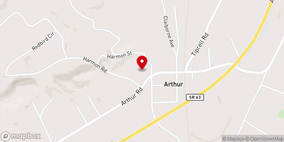 Map showing location of Harrogate Christian Tabernacle Church of God