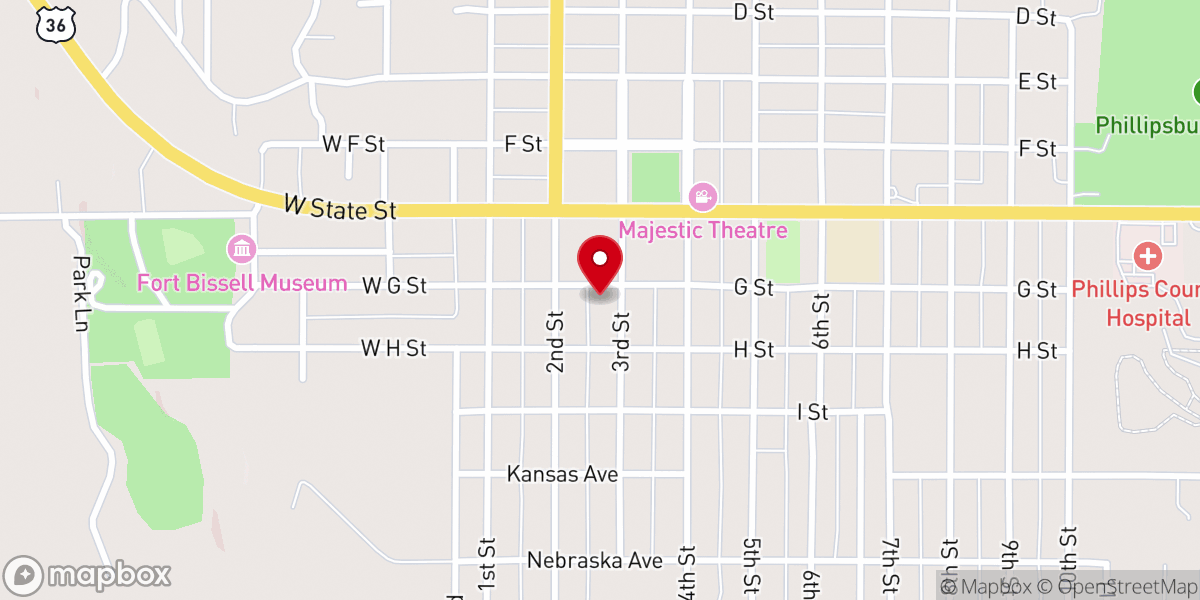 Map showing location of United Methodist Church