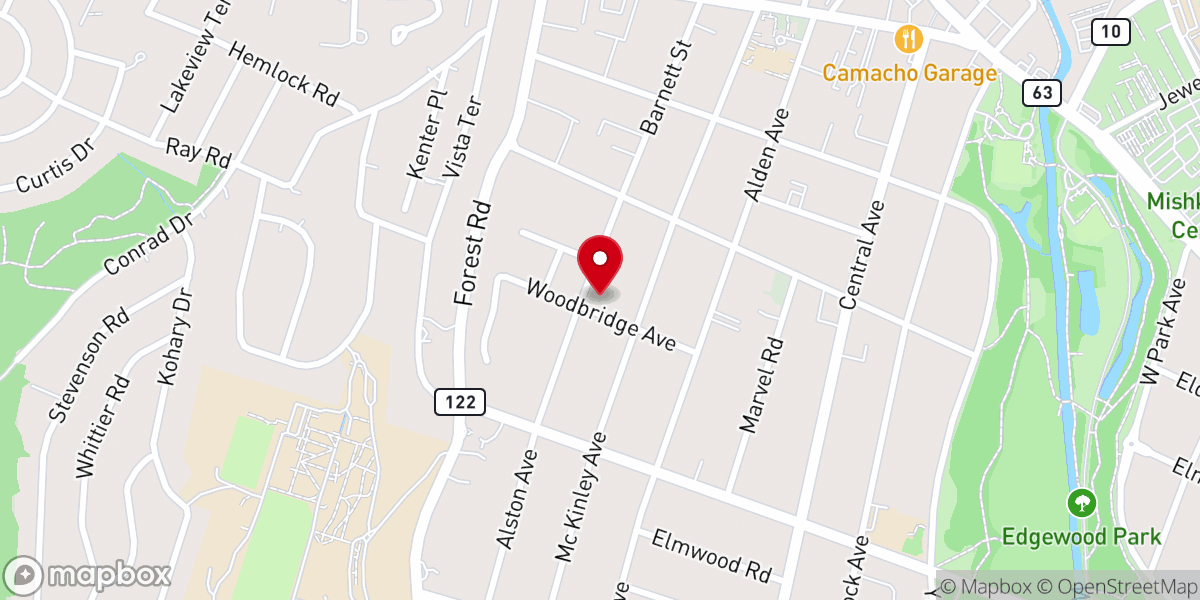 Map showing location of Westville Bible Chapel