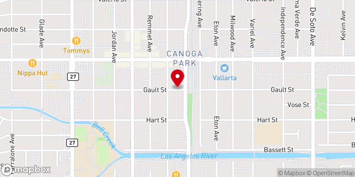 Map showing location of Family Rescue Center
