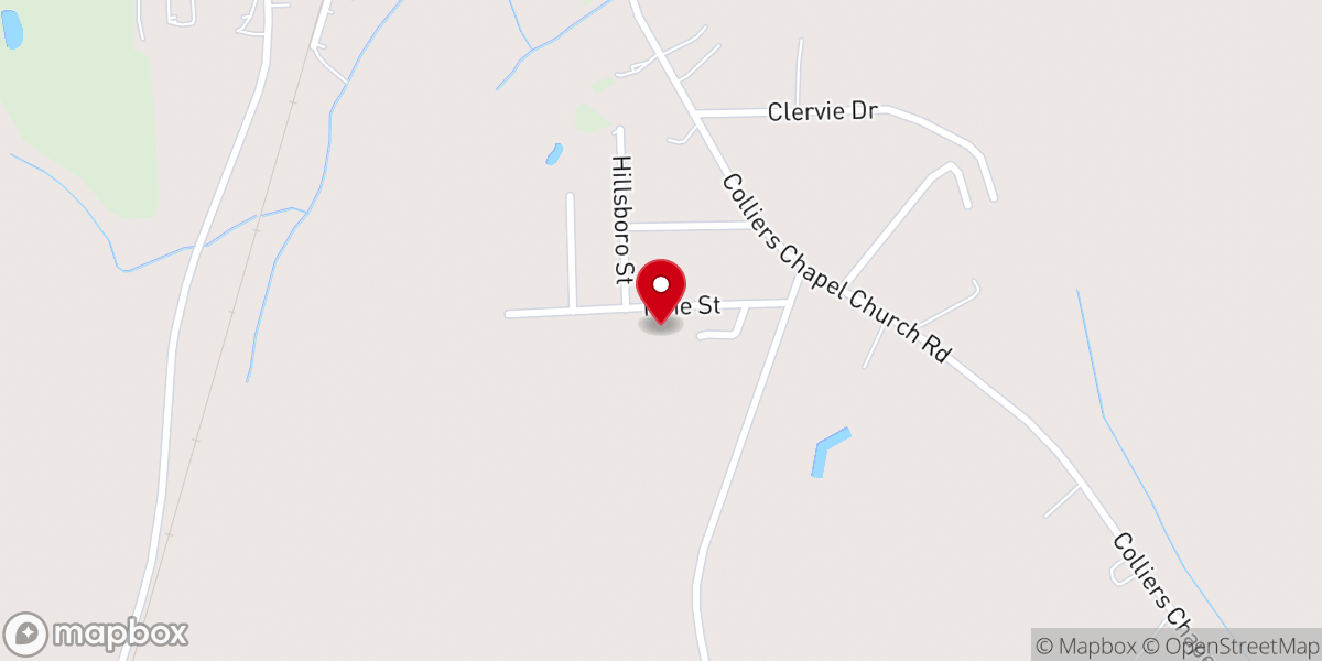 Map showing location of Revival Center Church