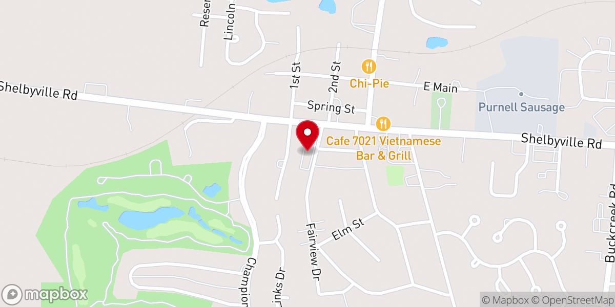 Map showing location of Adventure Club