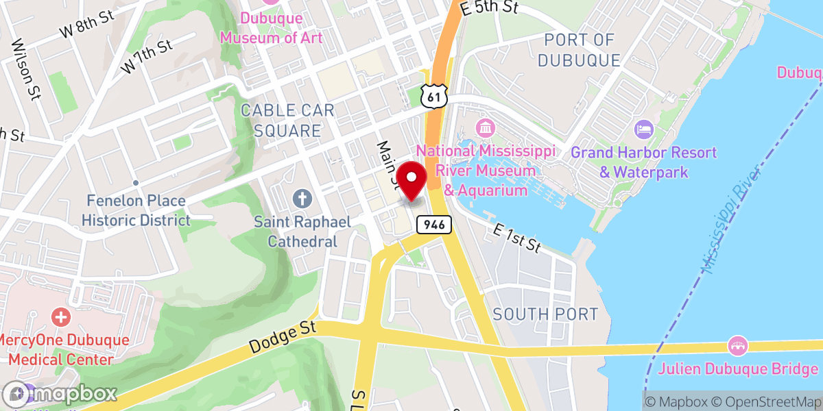 Map showing location of River City Church