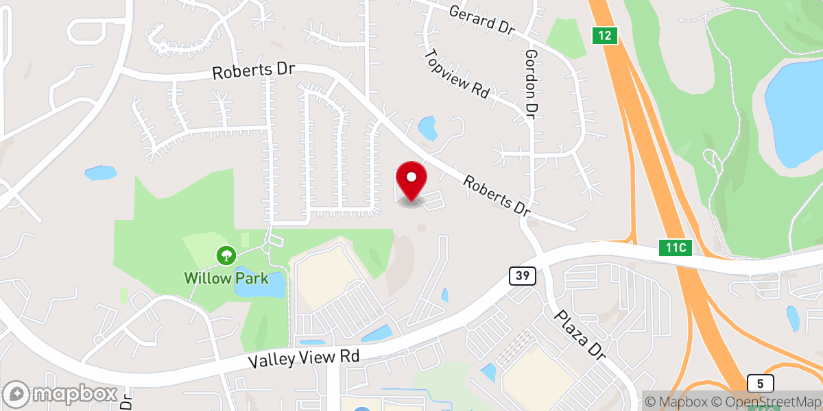 Map showing location of City Hill Church