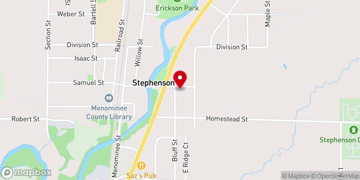 Map showing location of Precious Blood Church