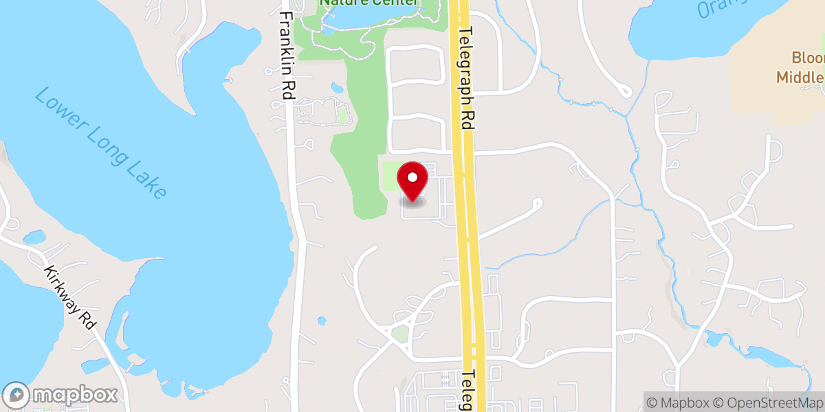 Map showing location of Congregation Shema Yisrael