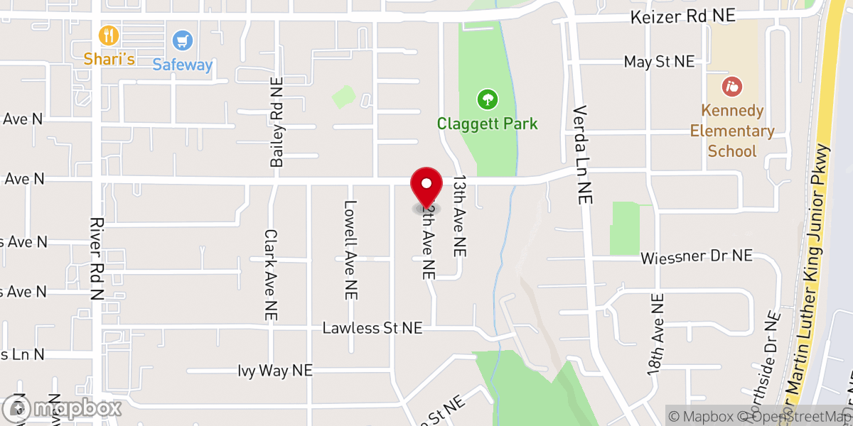 Map showing location of Burning Bush Ministries