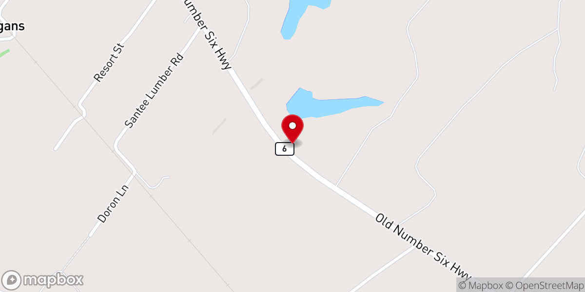Map showing location of Live Oak AME Church