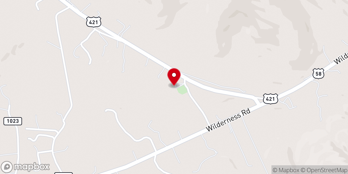 Map showing location of Station Creek Church