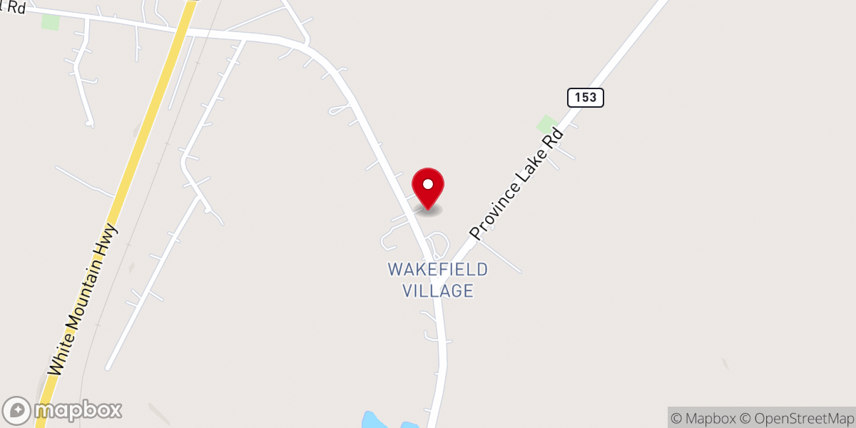 Map showing location of Wakefield Congregational Church