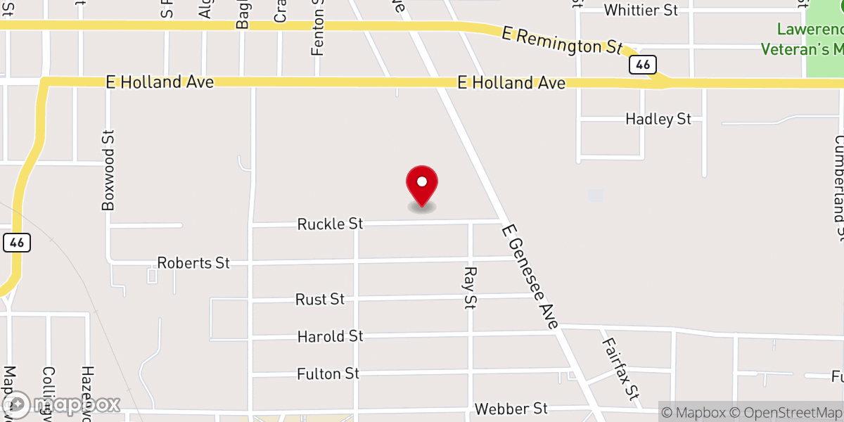 Map showing location of Candle Light Baptist Church