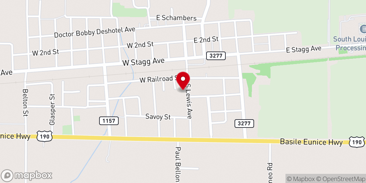 Map showing location of Parsonage