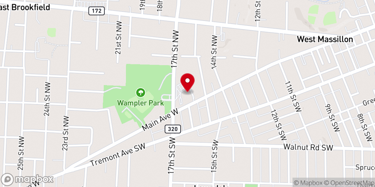 Map showing location of RiverTree Massillon