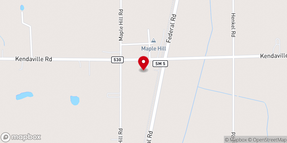 Map showing location of Heritage United Methodist Church