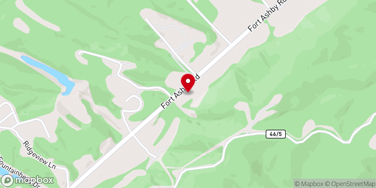 Map showing location of God's House of Worship