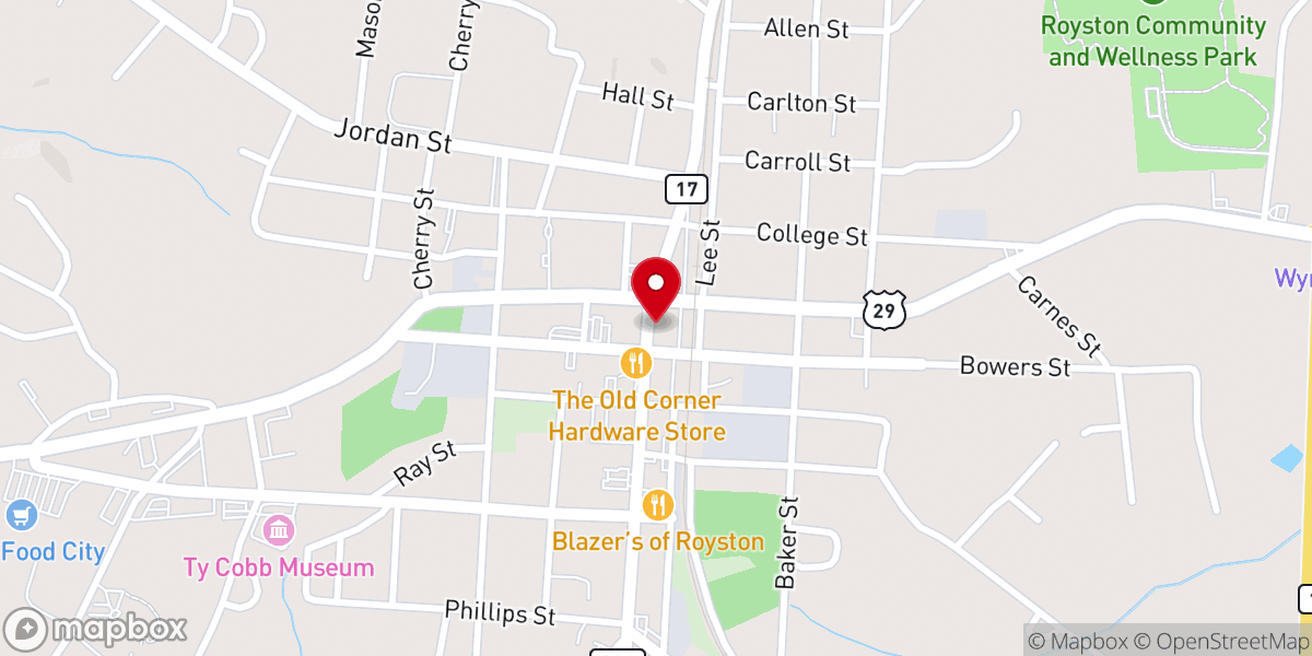 Map showing location of Mad Tatter Tattoos