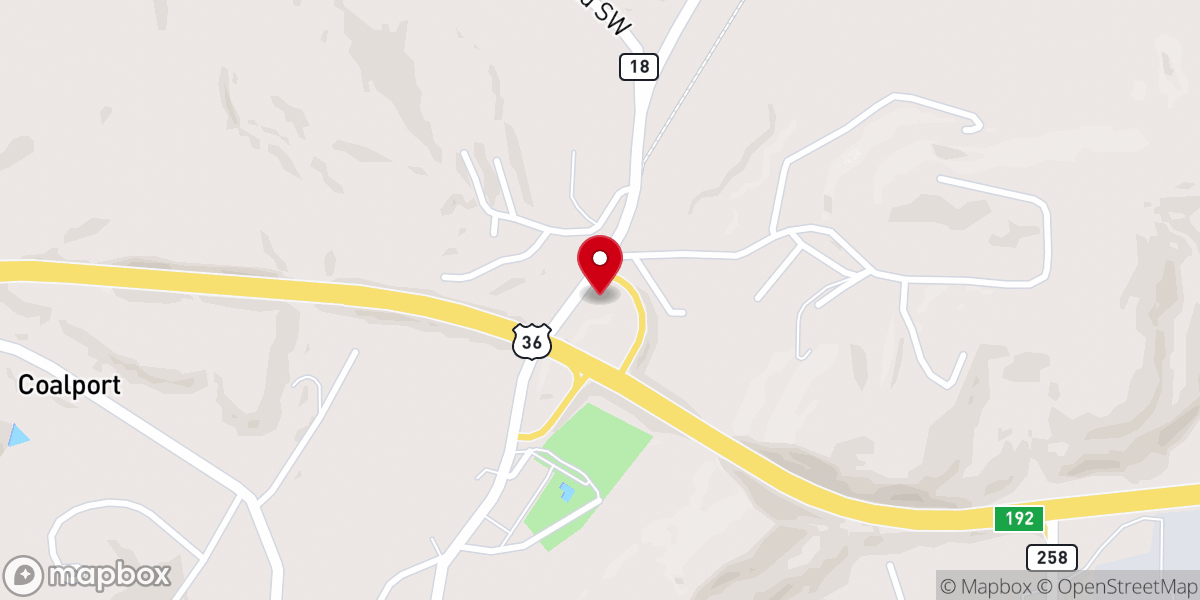 Map showing location of College Street Church