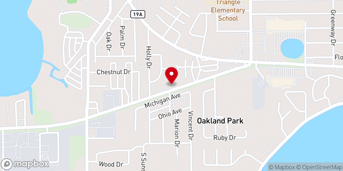 Map showing location of Community Chapel First Church