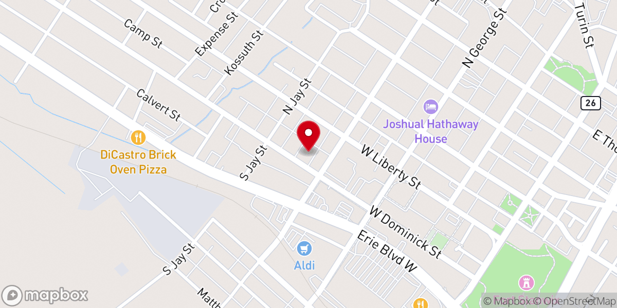 Map showing location of The Salvation Army of Rome, NY