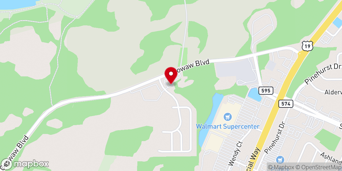 Map showing location of Spring Hill SDA Church