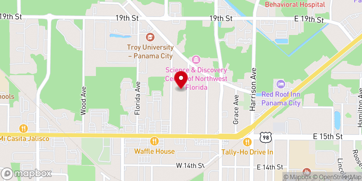 Map showing location of Greater Bethel African Methodist Episcopal Church