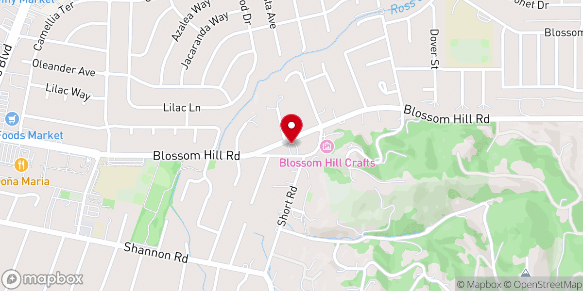 Map showing location of Unitarian Universalist Fellowship of Los Gatos