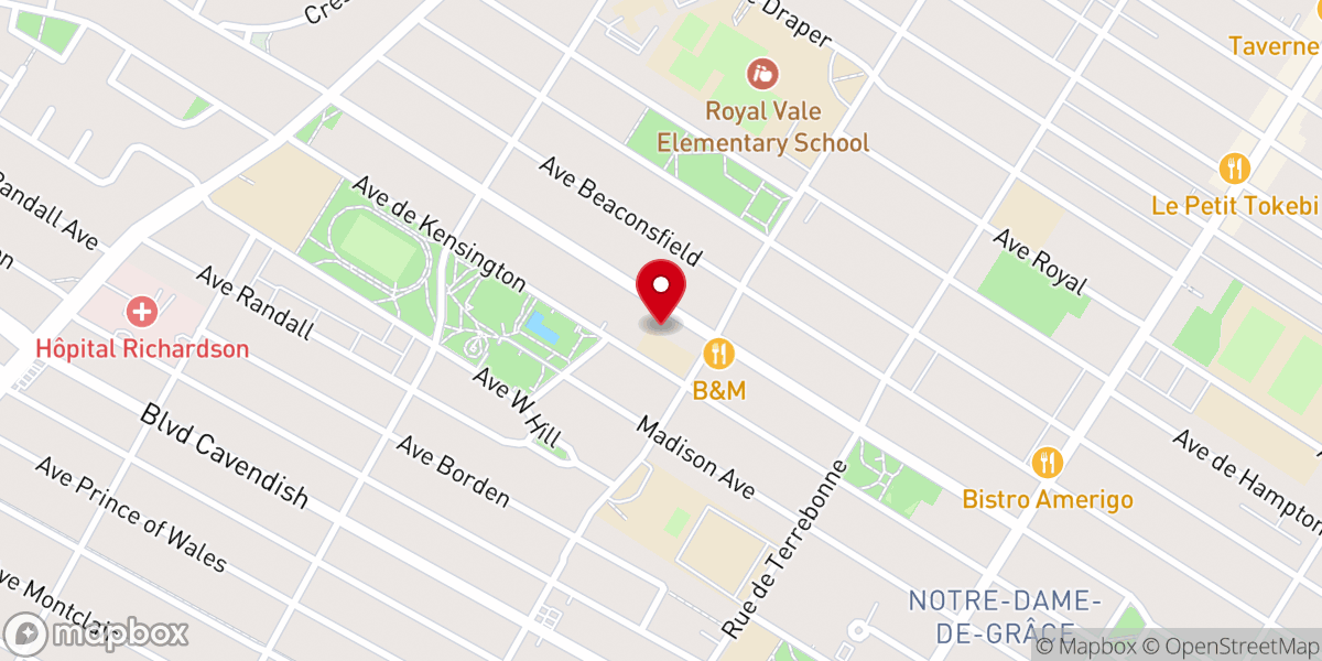 Map showing location of Hosanna Evangelical Church