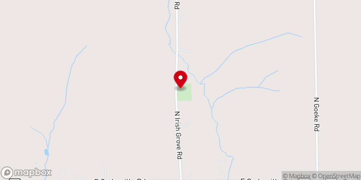 Map showing location of St Patrick Catholic Church