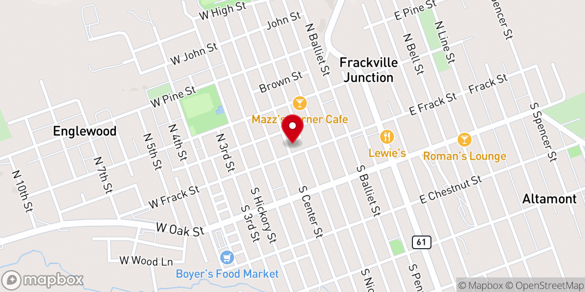 Map showing location of St. Joseph R.C. Church