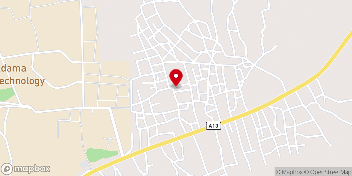 Map showing location of Deeper Life Bible Church, Sangere 2