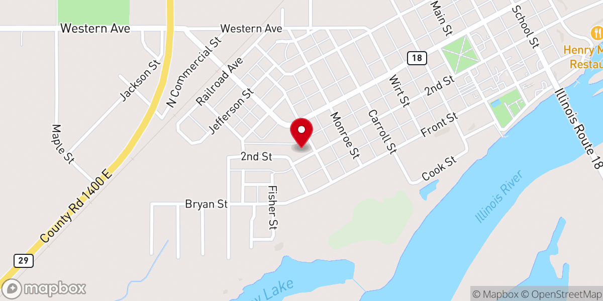 Map showing location of St. John XXIII Parish Hall