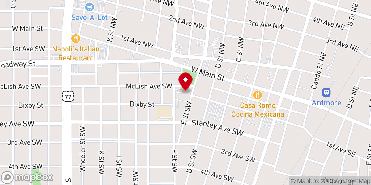 Map showing location of Saint Philip's Episcopal Church