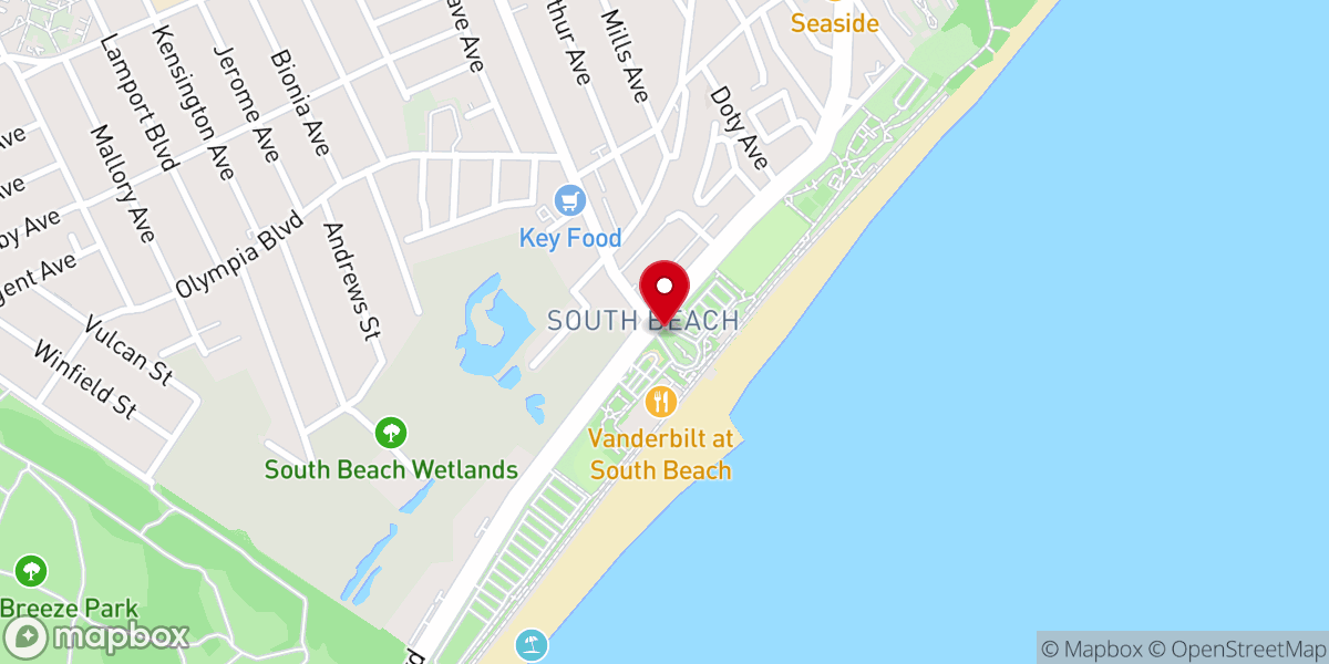Map showing location of Fountain of the Dolphins