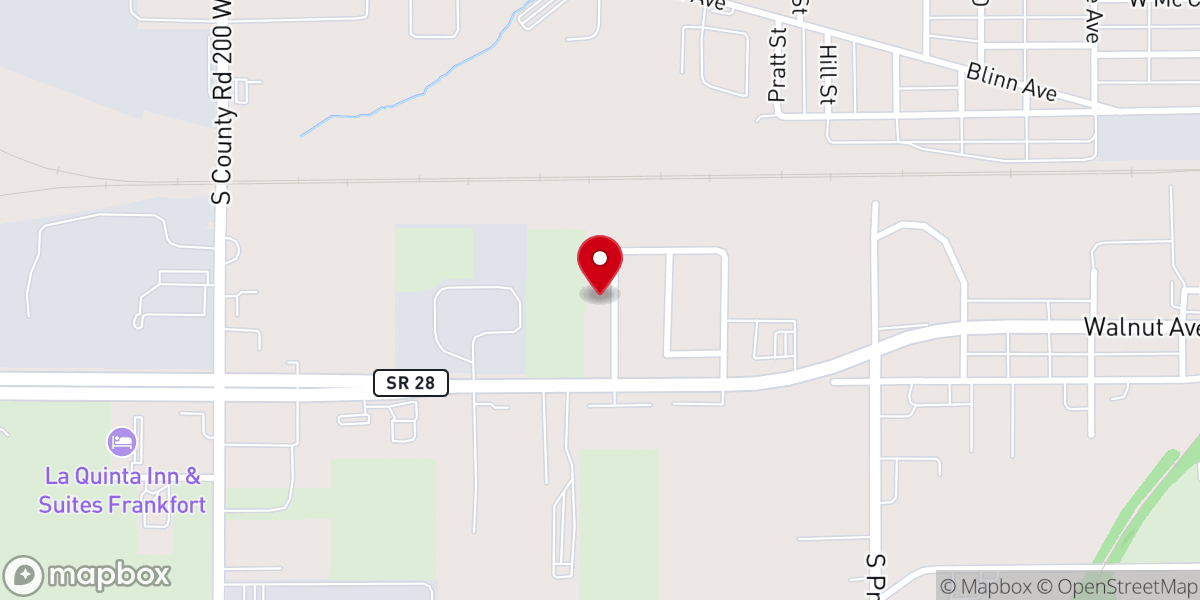Map showing location of Victory Chapel