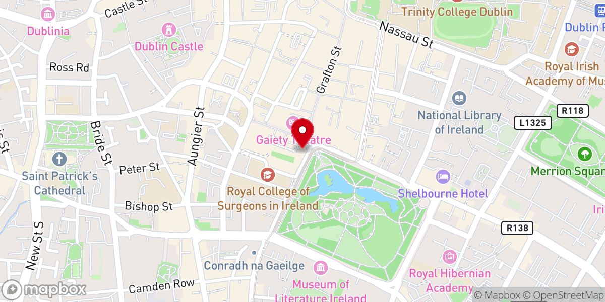 Map showing location of Irish Famine & Emigration Exhibition Dublin - Irish Diaspora
