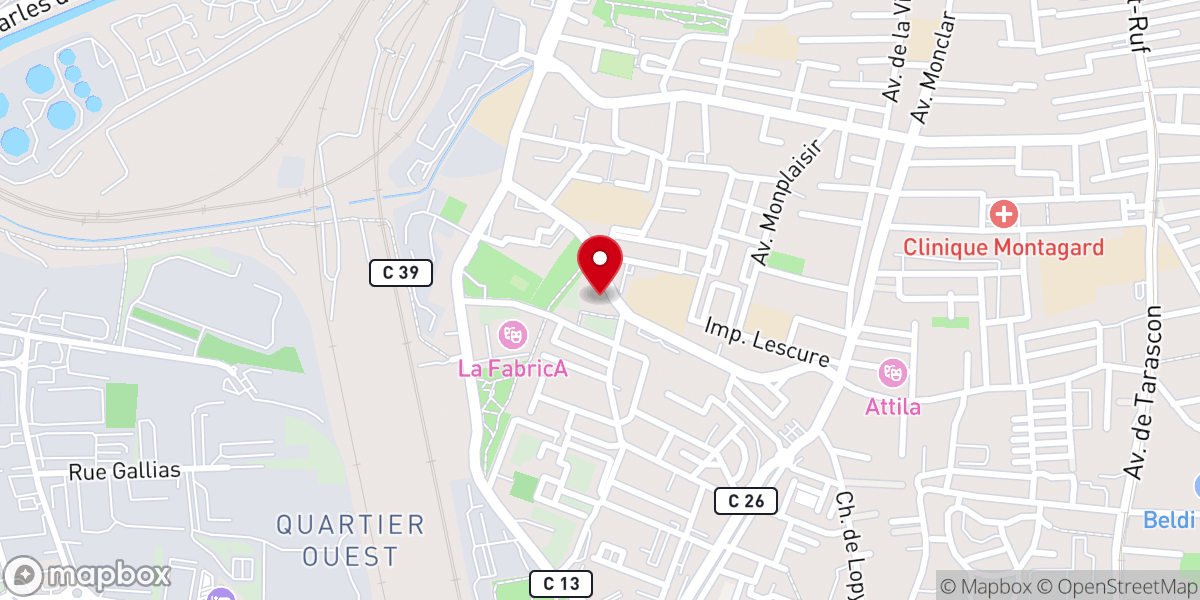 Map showing location of Église Saint-Joseph-Travailleur