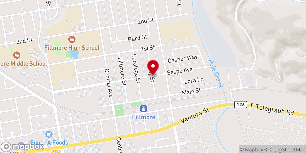 Map showing location of Citrus Valley Christian Center