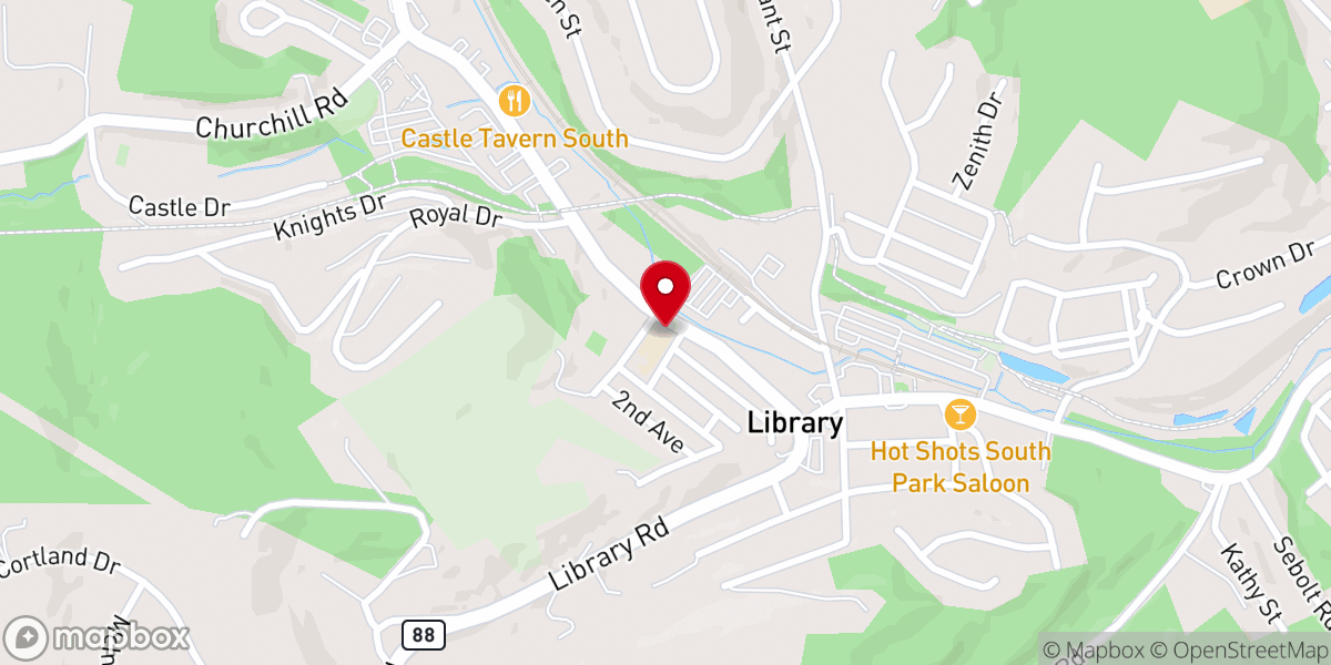 Map showing location of St Joan of Arc Church - St. Catherine Laboure
