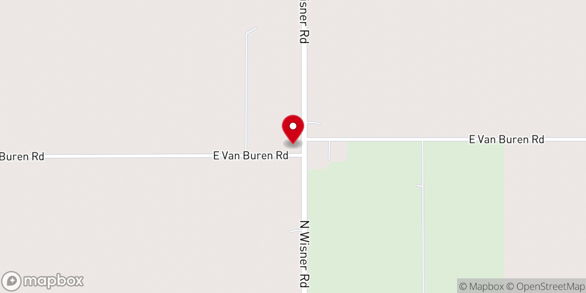 Map showing location of Emerson Church