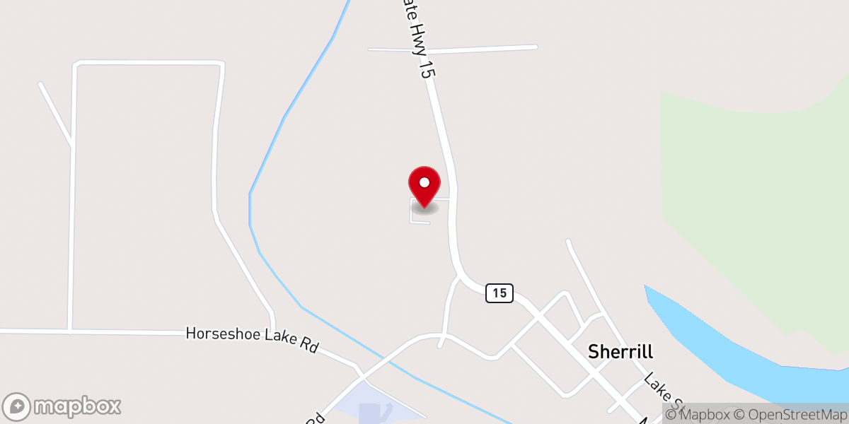 Map showing location of First Missionary Baptist Church