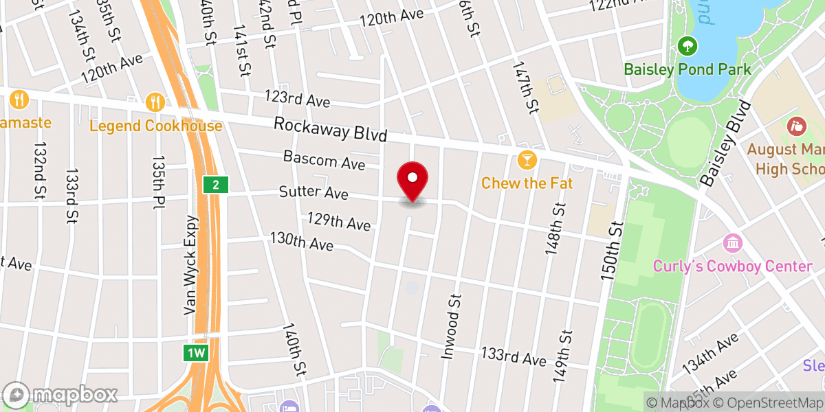 Map showing location of Little Branch Church of Christ