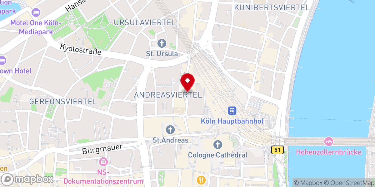 Map showing location of Generalvikariat Erzbistum Köln