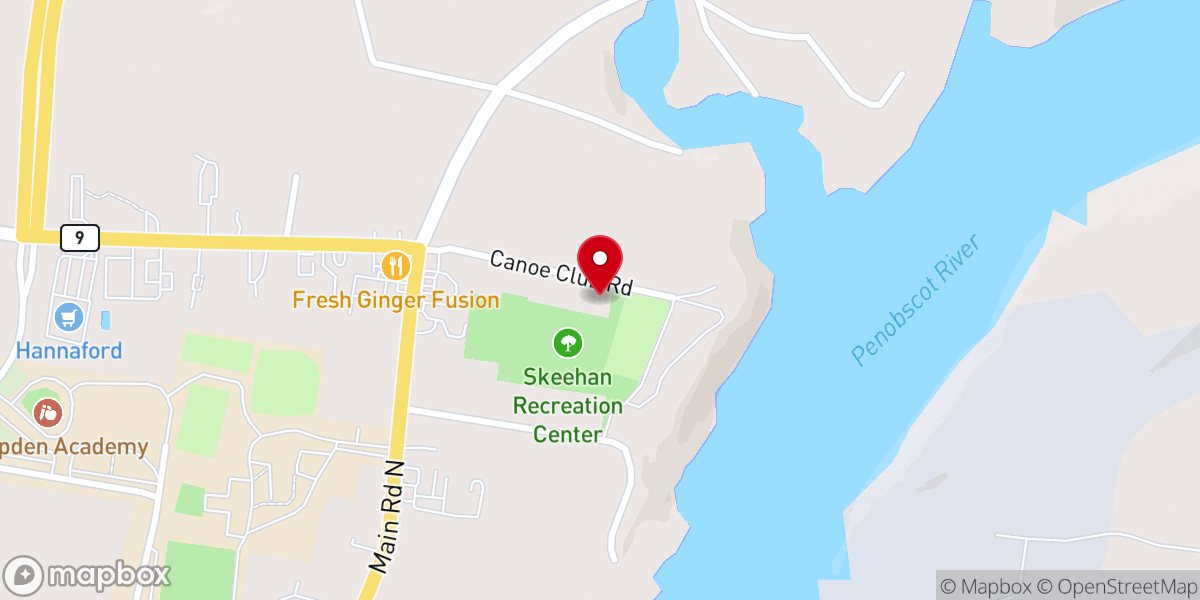 Map showing location of Hope Lutheran Church
