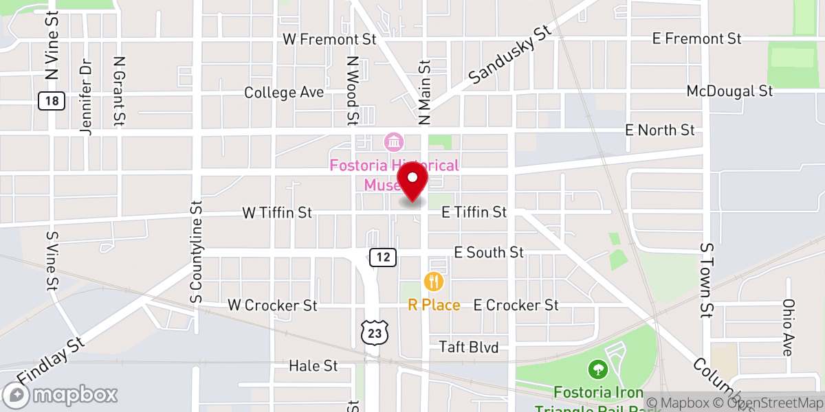 Map showing location of Hedges & Highways Ministries