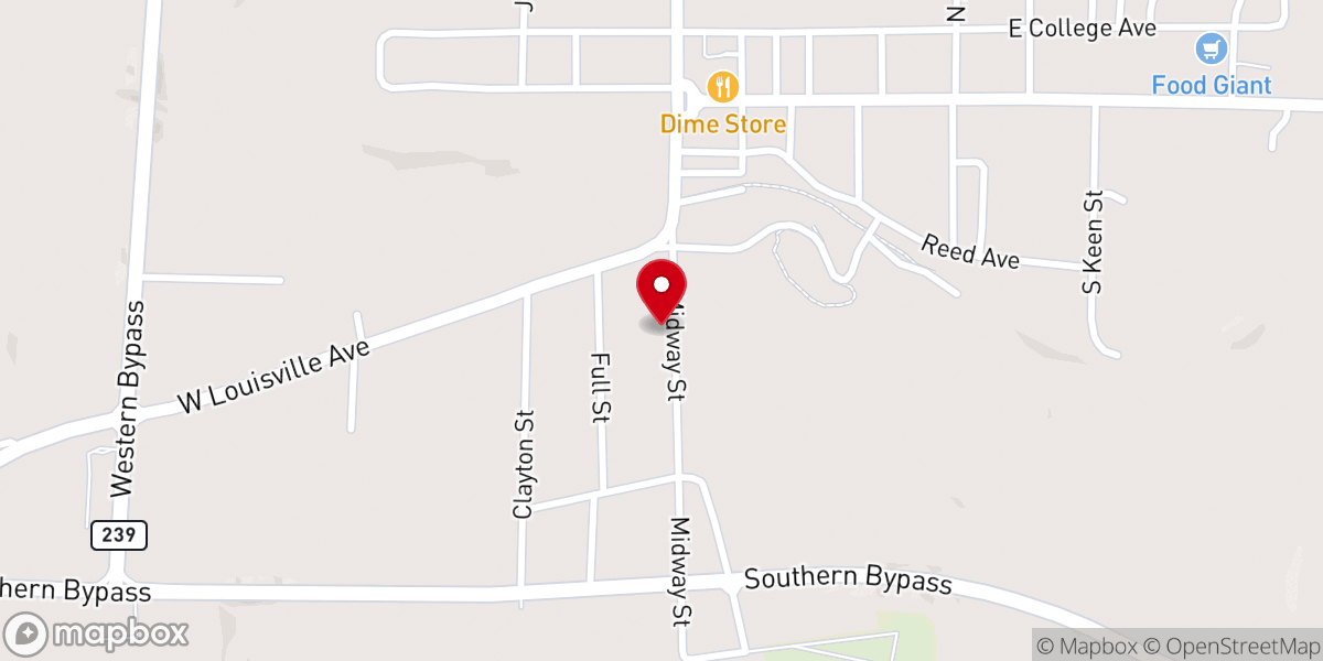 Map showing location of Wesleyan Methodist Protestant Church