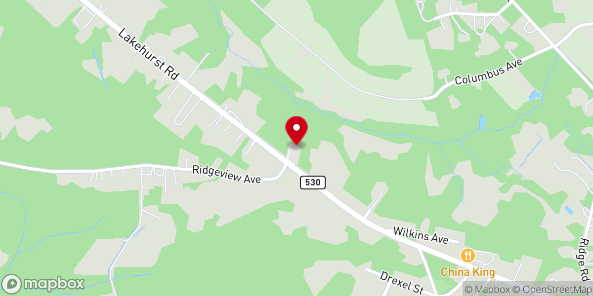 Map showing location of Healing Waters World Church