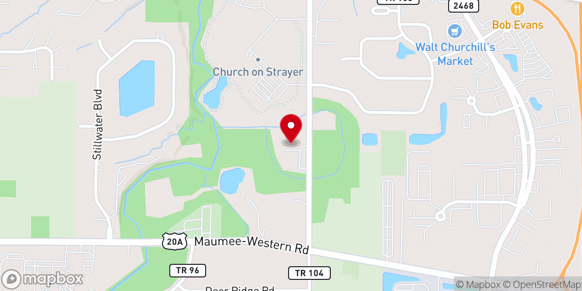 Map showing location of Heritage Church of God
